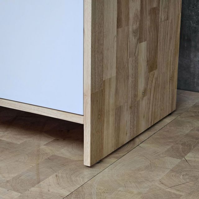 Combo tủ treo quần áo 200x50x170cm gỗ cao su TQA68087