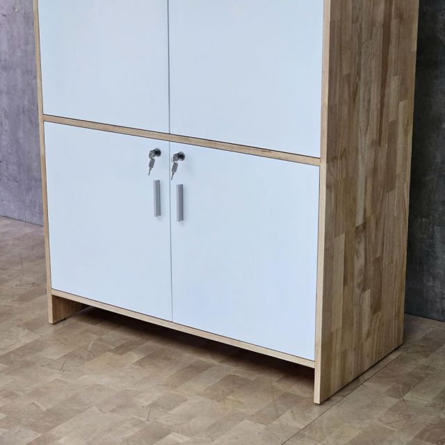 Tủ treo quần áo 100x50x170cm gỗ cao su TQA68086