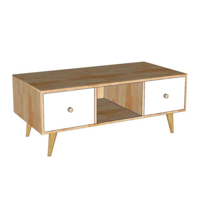 Bàn sofa MUNLO 100x50x40cm gỗ cao su TT68369