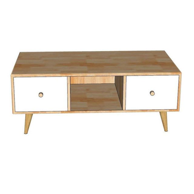Bàn sofa MUNLO 100x50x40cm gỗ cao su TT68369