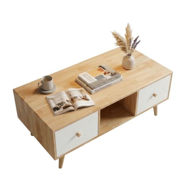 Bàn sofa MUNLO 100x50x40cm gỗ cao su TT68369