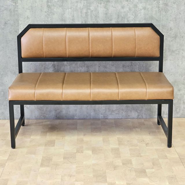 Ghế băng 120x55x87cm bọc nệm vải Simili khung chân sắt GBD075
