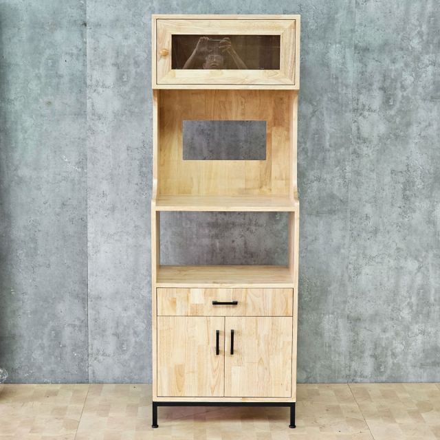 Tủ bếp đa năng 60x40x170cm gỗ cao su KB68095