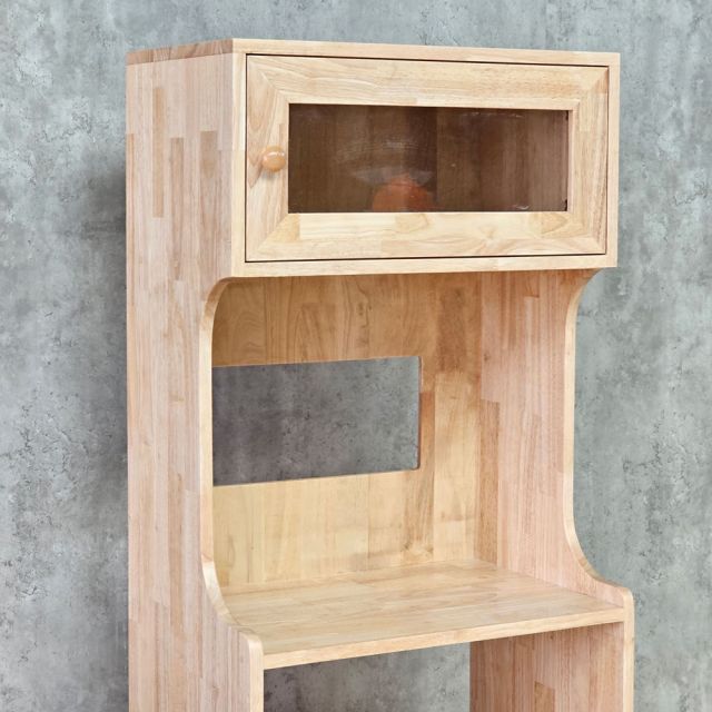 Tủ bếp đa năng 60x40x170cm gỗ cao su KB68095