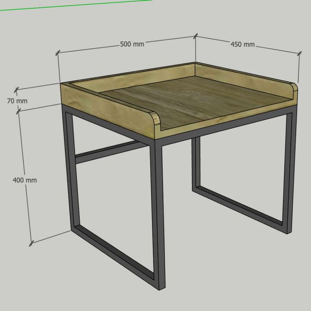 Kệ lò vi sóng 40x45x40cm gỗ cao su KVS68019