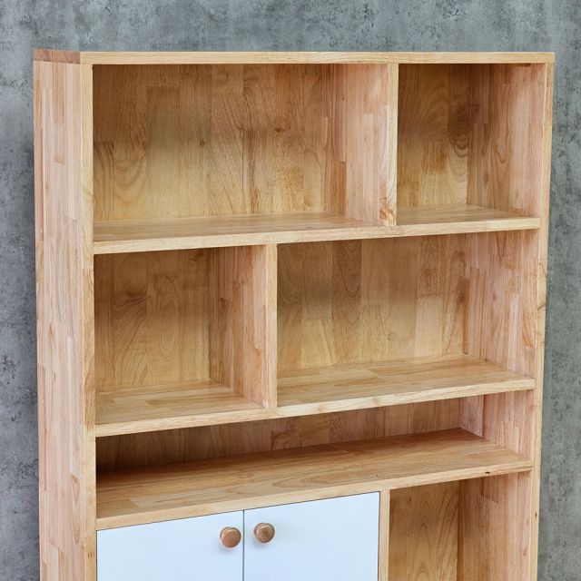Kệ sách 84x25x145cm gỗ cao su KS68365