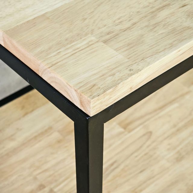 Kệ 3 tầng 60x50x100cm gỗ cao su khung sắt KB68098