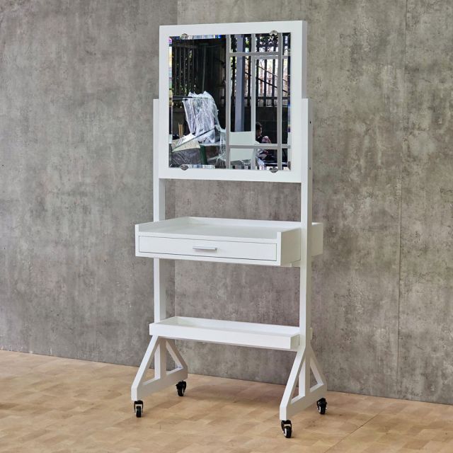 Trạm làm đẹp Beauty Salon di động 76x50x170cm gỗ cao su TDSL007