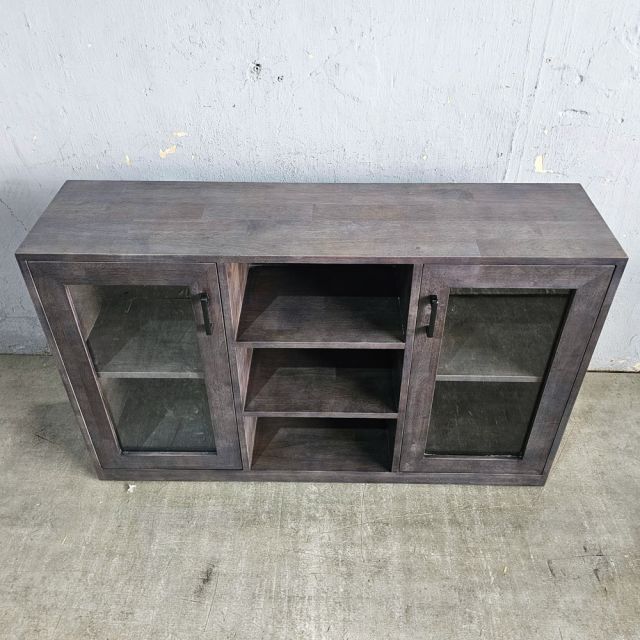 Tủ trang trí 120x30x75cm gỗ cao su KTB68255