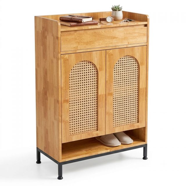 Tủ để giày dép 70x35x110cm gỗ cao su KG68122