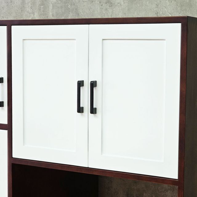 Tủ để tủ lạnh 100x66x170cm gỗ cao su KTLA007