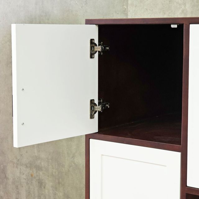 Tủ để tủ lạnh 100x66x170cm gỗ cao su KTLA007