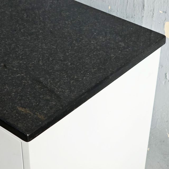 Bàn đảo bếp 104x41x80cm gỗ cao su mặt đá KISL011