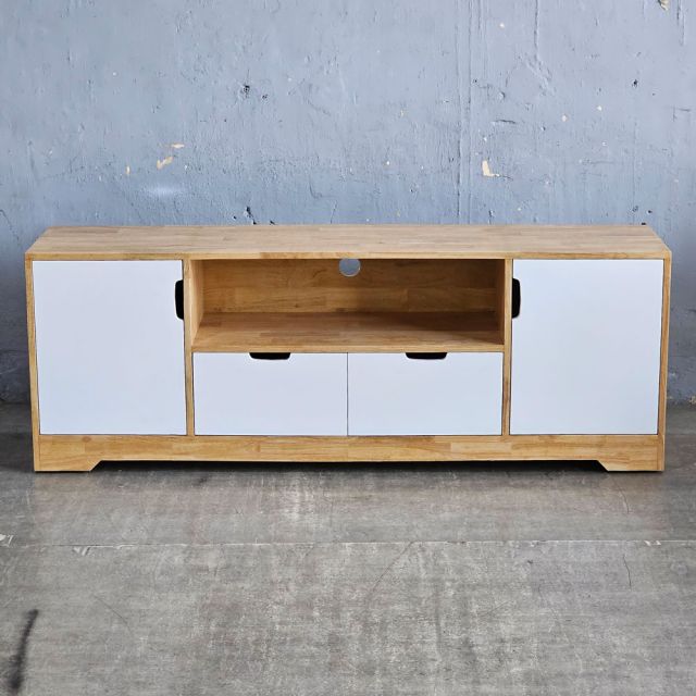 Tủ TV phòng khách 170x40x60cm gỗ cao su KTV68138