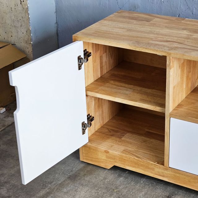 Tủ TV phòng khách 170x40x60cm gỗ cao su KTV68138