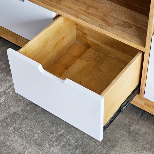 Tủ TV phòng khách 170x40x60cm gỗ cao su KTV68138