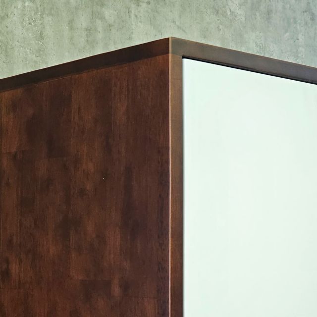 Tủ quần áo 2 cánh 100x55x200cm gỗ cao su TQA68088