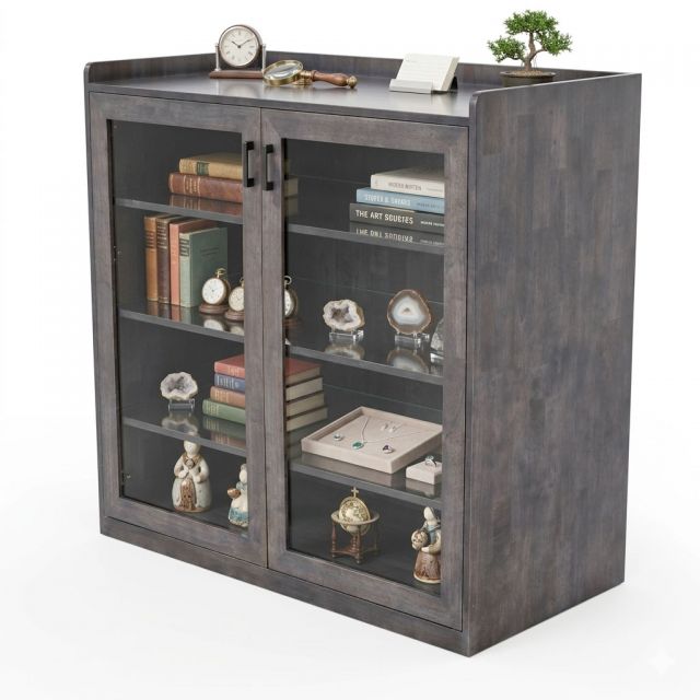 Tủ lưu trữ 120x60x120cm gỗ cao su KTB68265