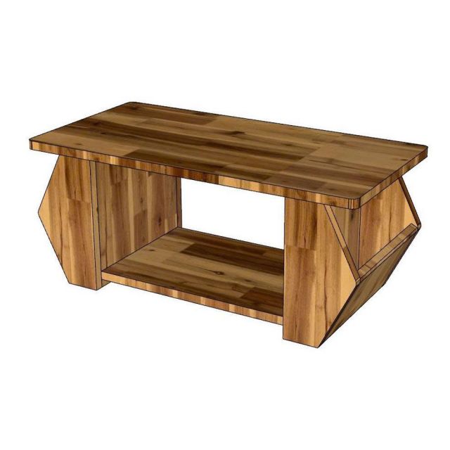 Bàn sofa chữ nhật 100x50x43cm gỗ tràm  TT68371