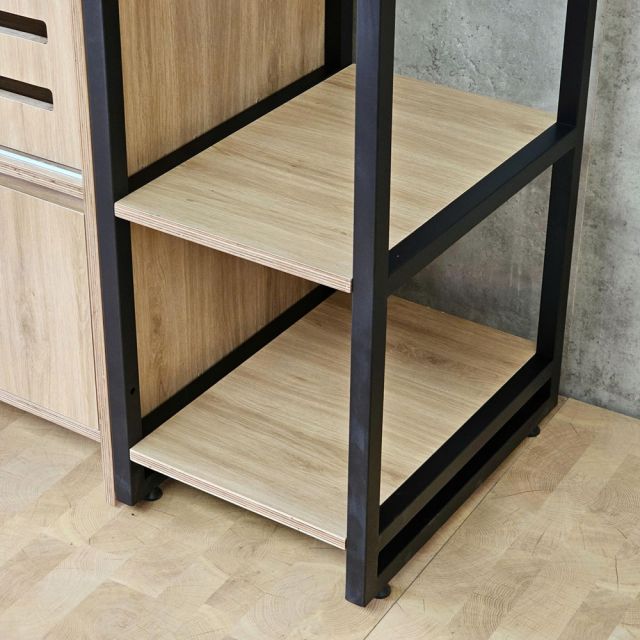 Tủ kệ quần áo 160x55x235cm gỗ plywood khung sắt TQA68093