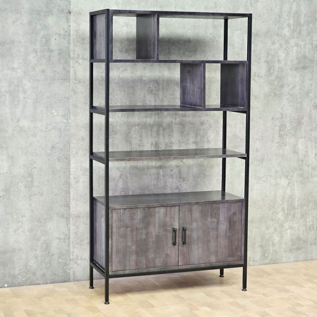 Kệ trang trí 80x35x160cm gỗ cao su KTT68048