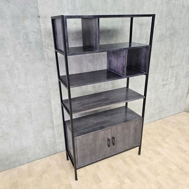 Kệ trang trí 80x35x160cm gỗ cao su KTT68048