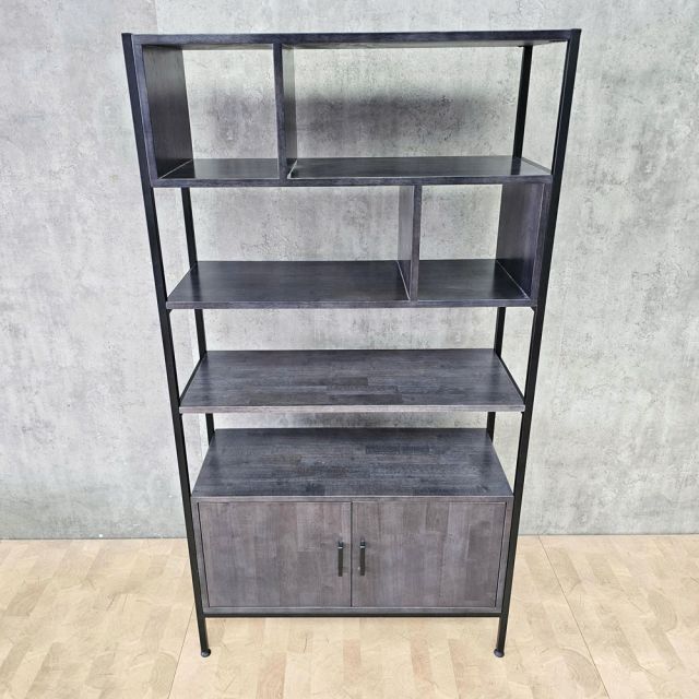 Kệ trang trí 80x35x160cm gỗ cao su KTT68048