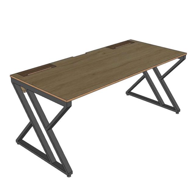 Bàn làm việc có hộp điện 180x80cm gỗ plywood ZD042