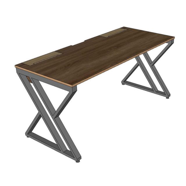 Bàn làm việc có hộp điện 160x70cm gỗ plywood ZD043