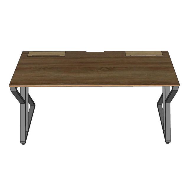 Bàn làm việc có hộp điện 160x70cm gỗ plywood ZD043