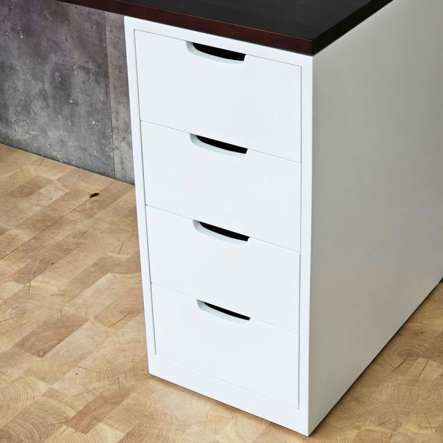 Bàn gác tủ chân chữ X 140x60cm gỗ tự nhiên BD68181