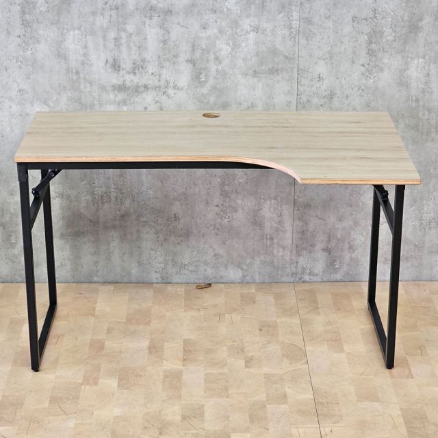 Bàn góc L chân gấp gọn 120x70cm gỗ plywood CD68050