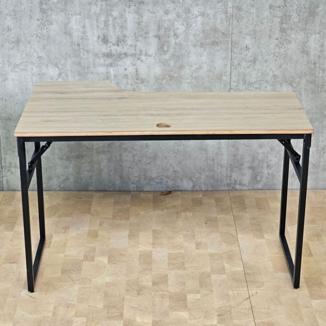 Bàn góc L chân gấp gọn 120x70cm gỗ plywood CD68050