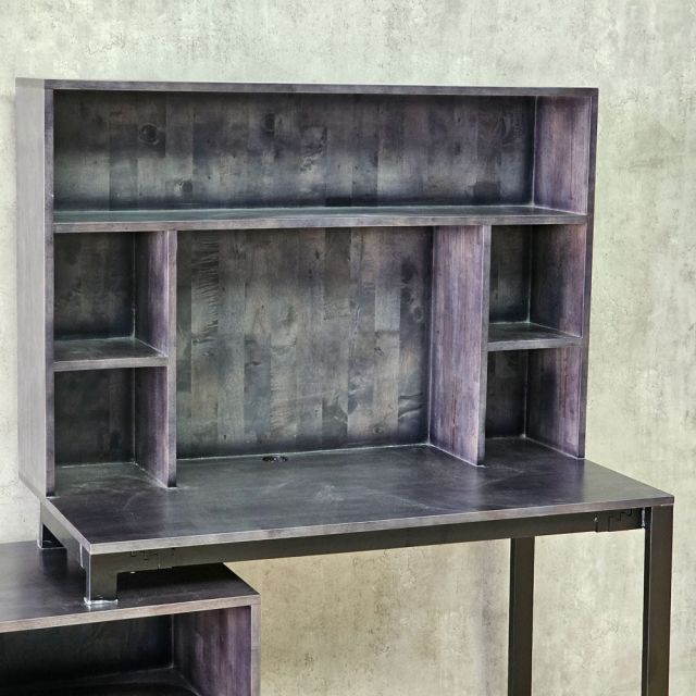 Bàn làm việc gác tủ 180x60x158cm gỗ cao su BD68185