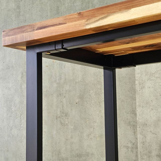 Bàn làm việc 140x60cm gỗ tràm ghép viền dày 50mm HBRT137