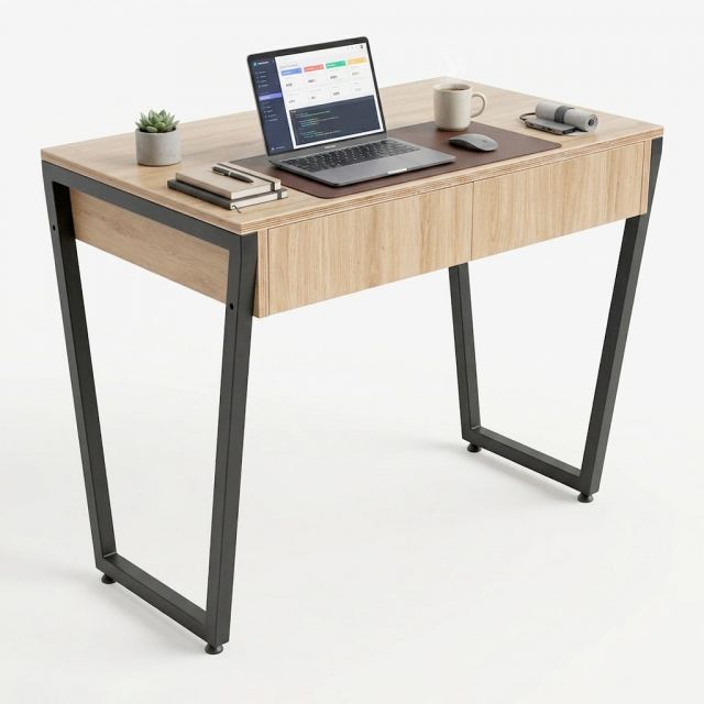 Bàn làm việc có ngăn kéo 90x55cm gỗ plywood BD68184