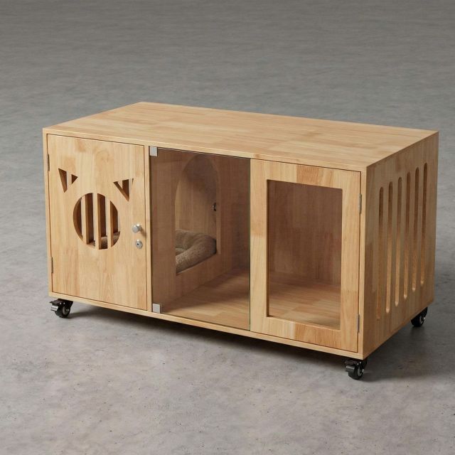 Bàn sofa di động 120x60x65cm gỗ cao su TT68370