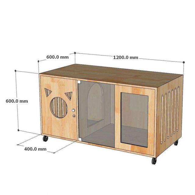 Bàn sofa di động 120x60x65cm gỗ cao su TT68370