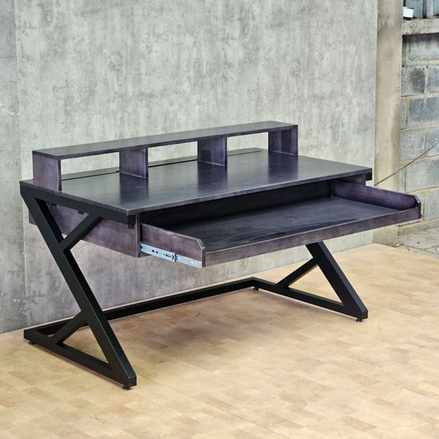 Bàn StudioDesk có hộp điện 140x80cm gỗ cao su SD68037