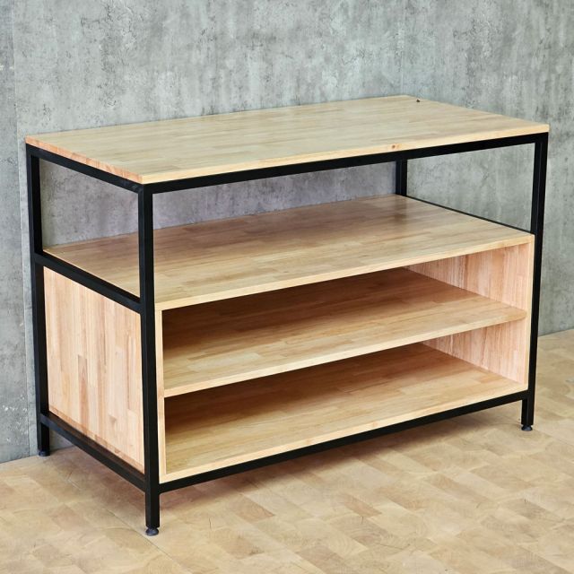 Bàn thao tác 120x60x85cm gỗ cao su WSTB006