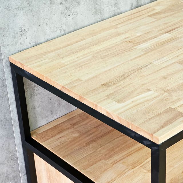 Bàn thao tác 120x60x85cm gỗ cao su WSTB006