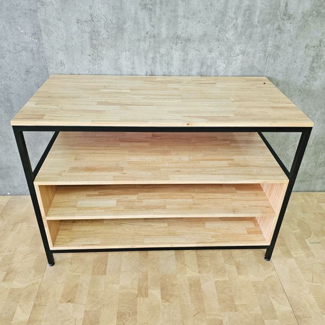 Bàn thao tác 120x60x85cm gỗ cao su WSTB006