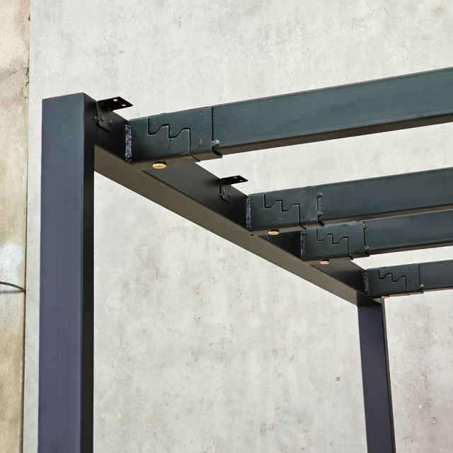 Chân sắt lắp ráp cho bàn cụm 4 người 240x120cm hệ Rectang HCRT046