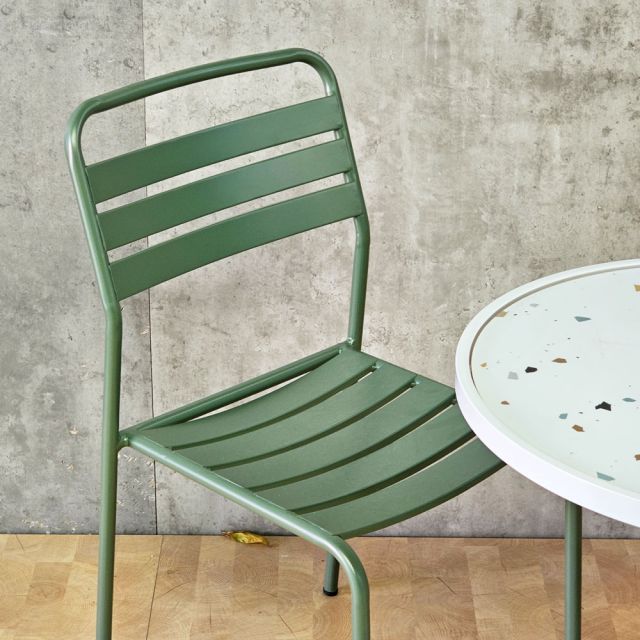 Combo bàn cafe tròn và 4 ghế cafe sắt CBCF357