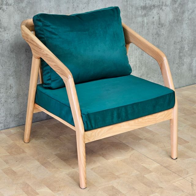 Ghế sofa đơn Kana nệm vải khung gỗ GSD68058