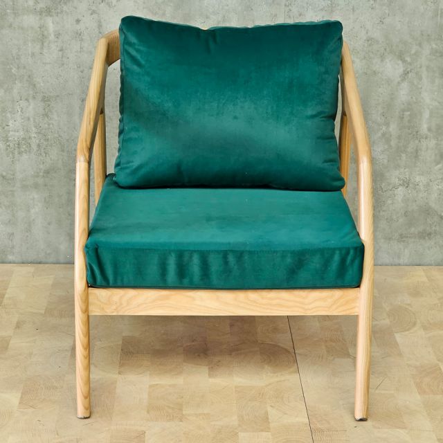 Ghế sofa đơn Kana nệm vải khung gỗ GSD68058