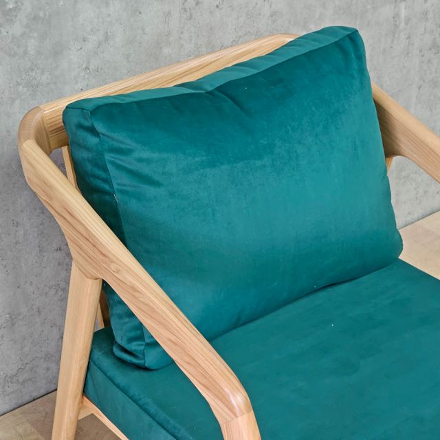 Ghế sofa đơn Kana nệm vải khung gỗ GSD68058