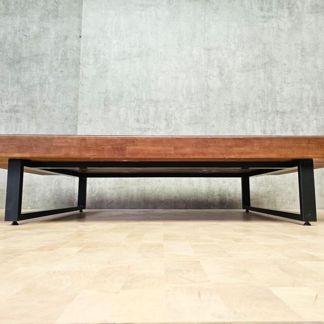 Giường ngủ 120x200cm gỗ cao su chân sắt GN68067