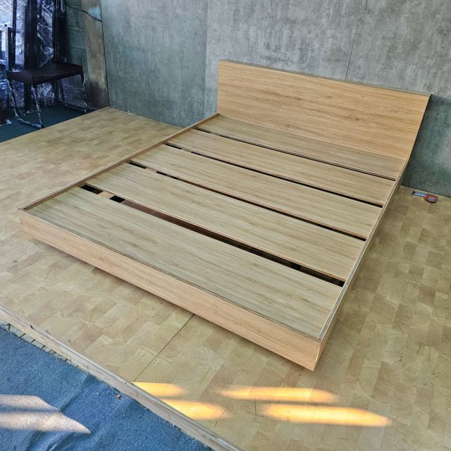 Giường ngủ VEGA gỗ plywood khung sắt lắp ráp GN68066