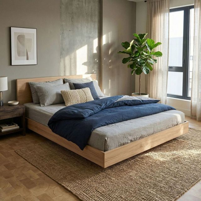 Giường ngủ VEGA gỗ plywood khung sắt lắp ráp GN68066